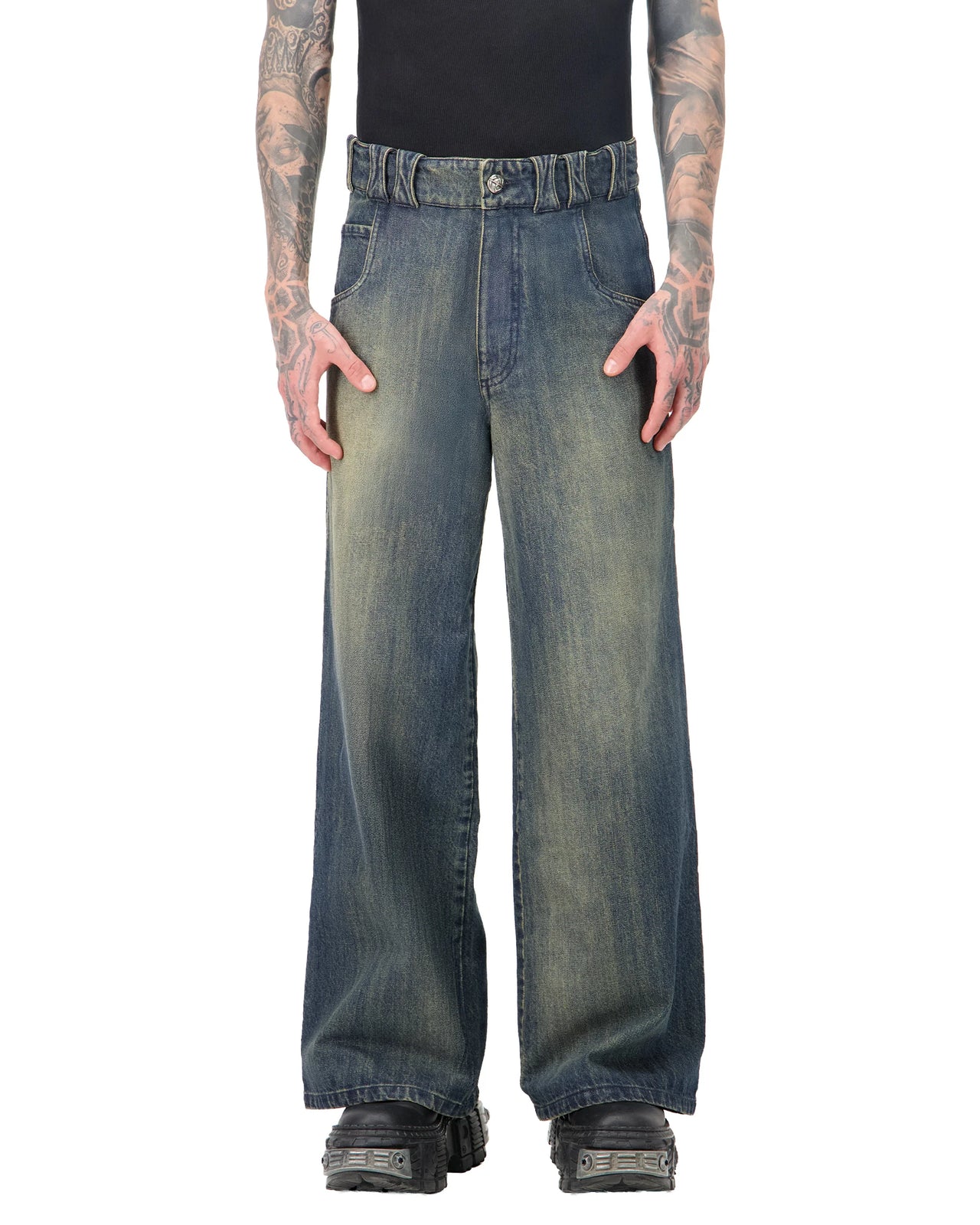 Essential Denim Pants Vintage Blue